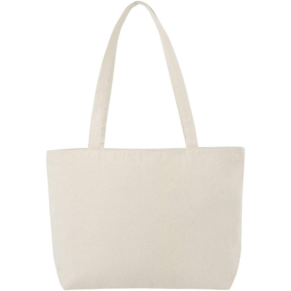 Shopper in cotone 320 g/m² con zip Ningbo - 15L personalizzato con logo - Pubblienne