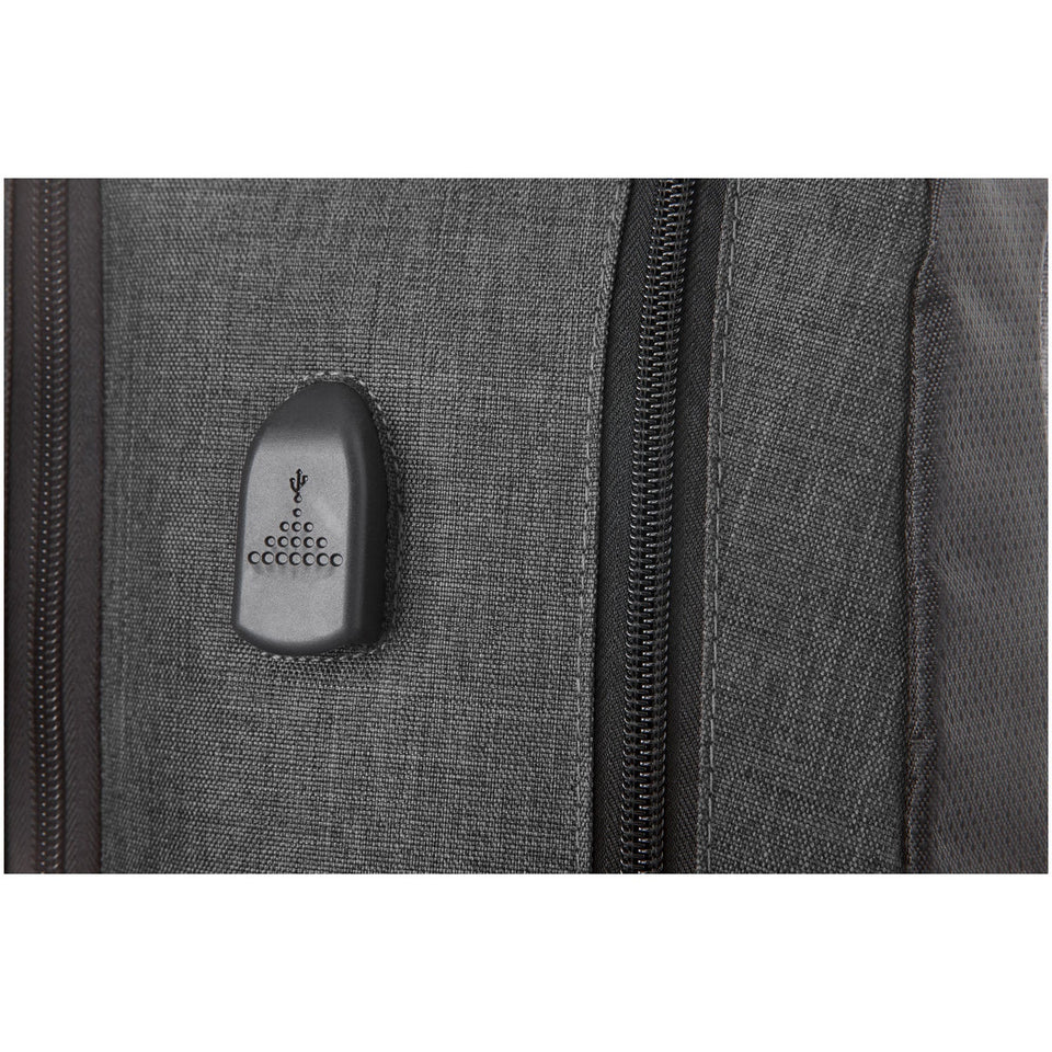 Zaino portacomputer da 17'' TSA Overland - 18L personalizzato con logo - Pubblienne