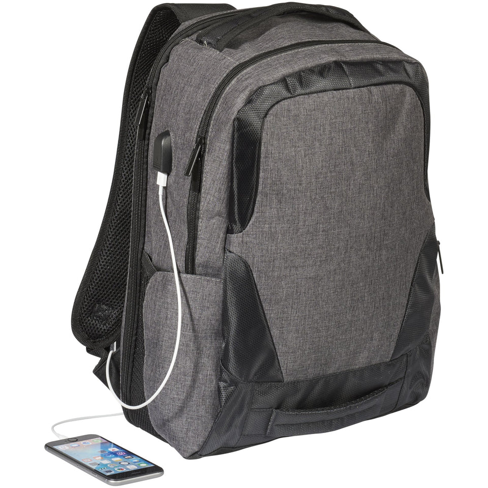 Zaino portacomputer da 17'' TSA Overland - 18L personalizzato con logo - Pubblienne