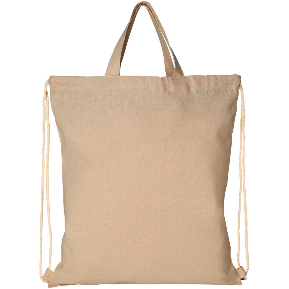 Zaino con cordoncino Pheebs in tessuto riciclato, 210 g/m² - 6L personalizzato con logo - Pubblienne