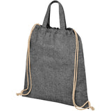 Zaino con cordoncino Pheebs in tessuto riciclato, 210 g/m² - 6L personalizzato con logo - Pubblienne