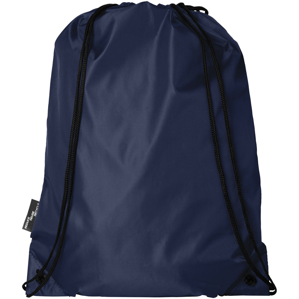 Zaino con cordoncino Oriole in PET riciclato - 5L personalizzato con logo - Pubblienne