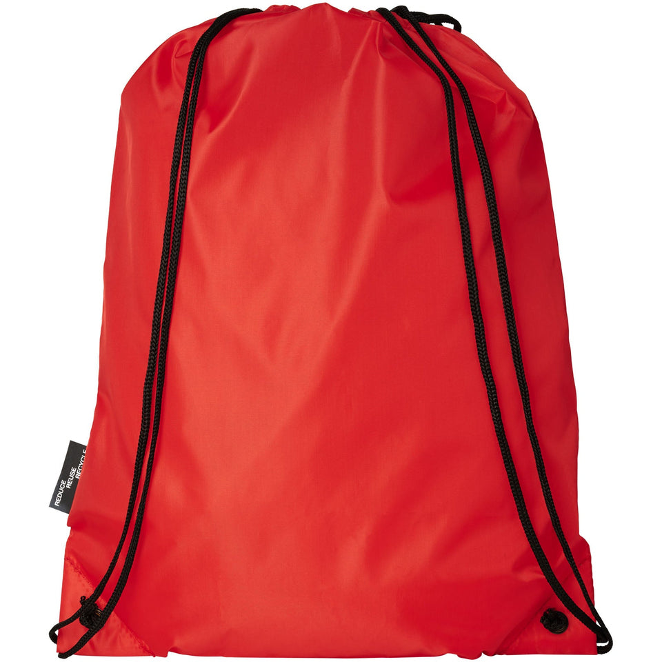 Zaino con cordoncino Oriole in PET riciclato - 5L personalizzato con logo - Pubblienne