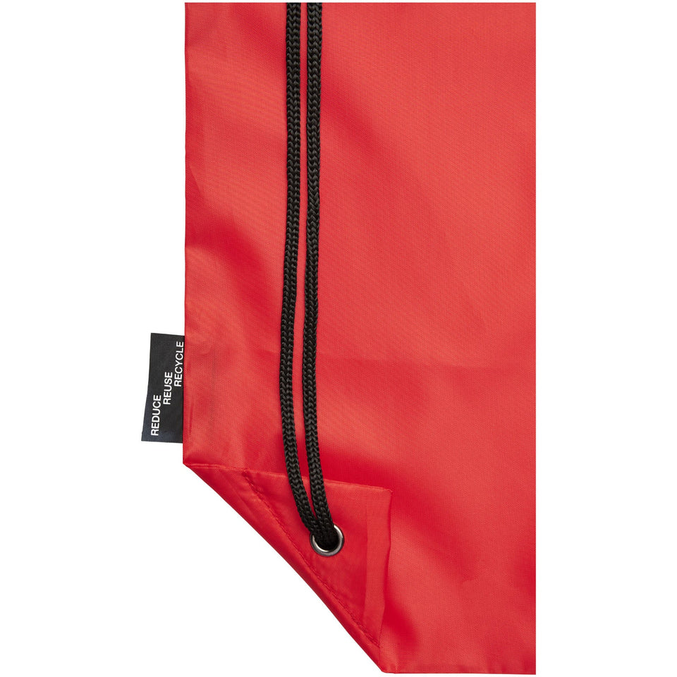 Zaino con cordoncino Oriole in PET riciclato - 5L personalizzato con logo - Pubblienne