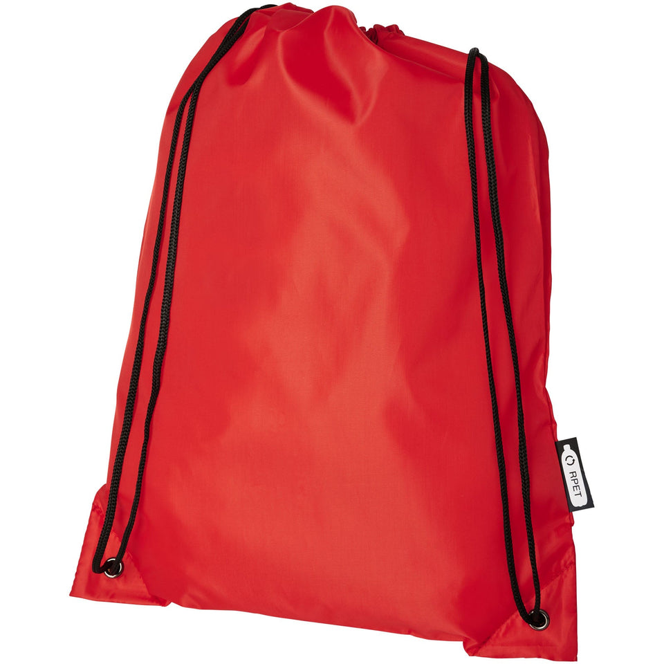 Zaino con cordoncino Oriole in PET riciclato - 5L personalizzato con logo - Pubblienne