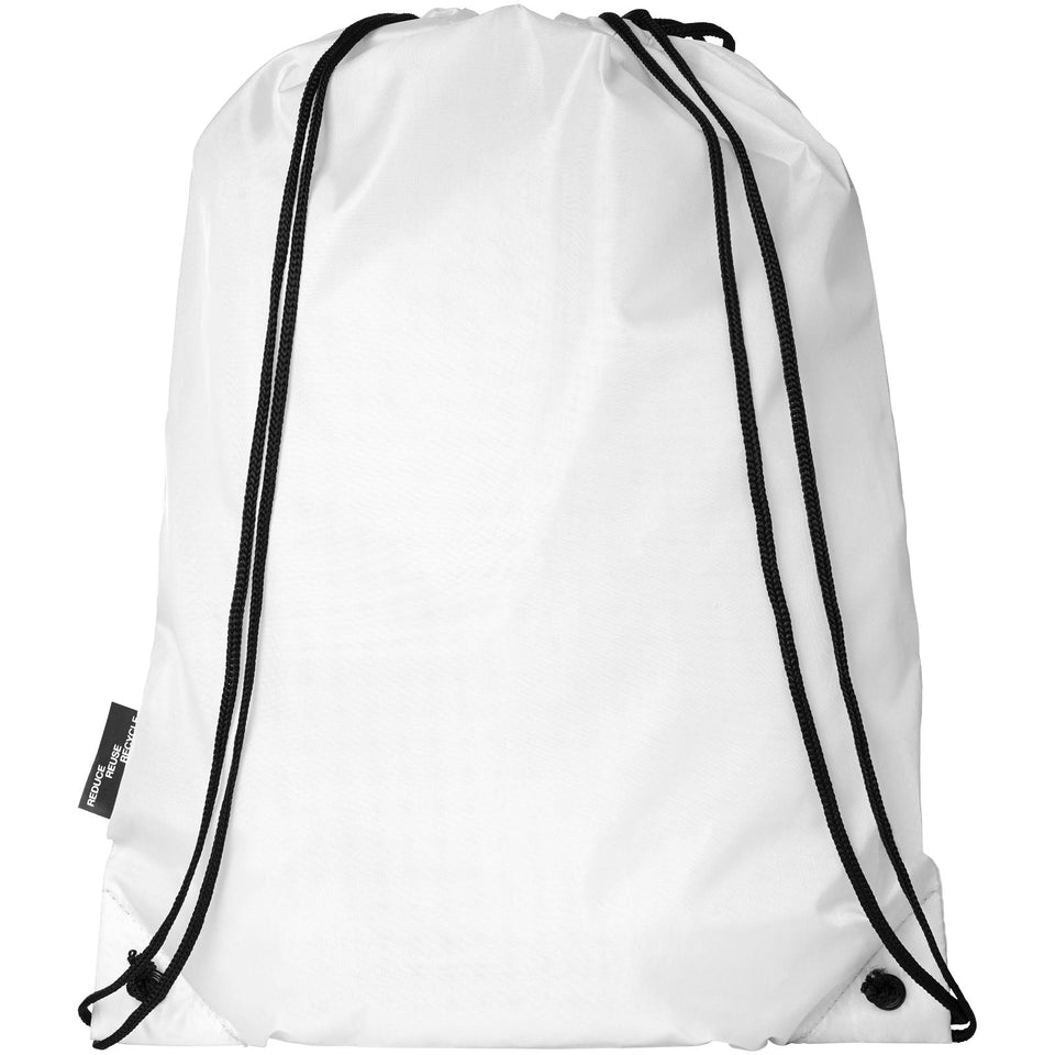 Zaino con cordoncino Oriole in PET riciclato - 5L personalizzato con logo - Pubblienne