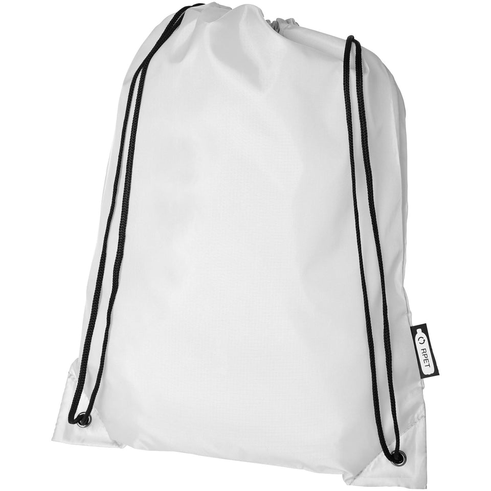 Zaino con cordoncino Oriole in PET riciclato - 5L personalizzato con logo - Pubblienne