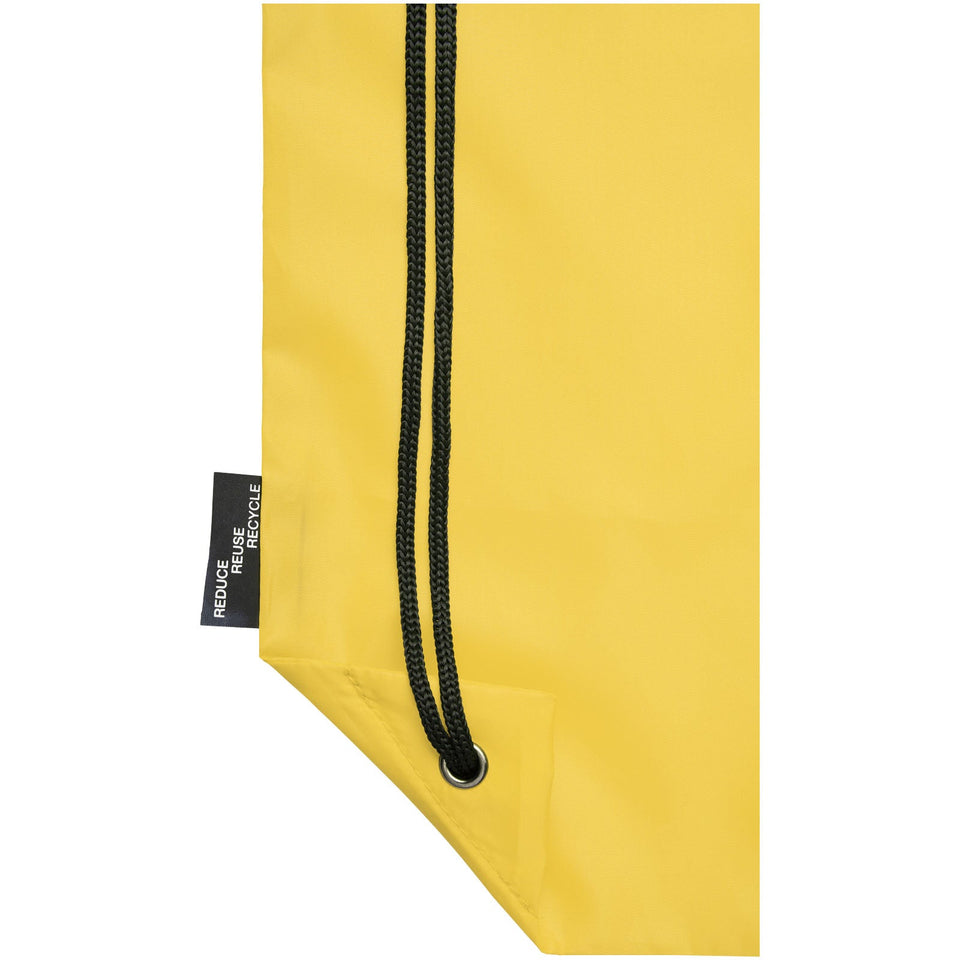 Zaino con cordoncino Oriole in PET riciclato - 5L personalizzato con logo - Pubblienne