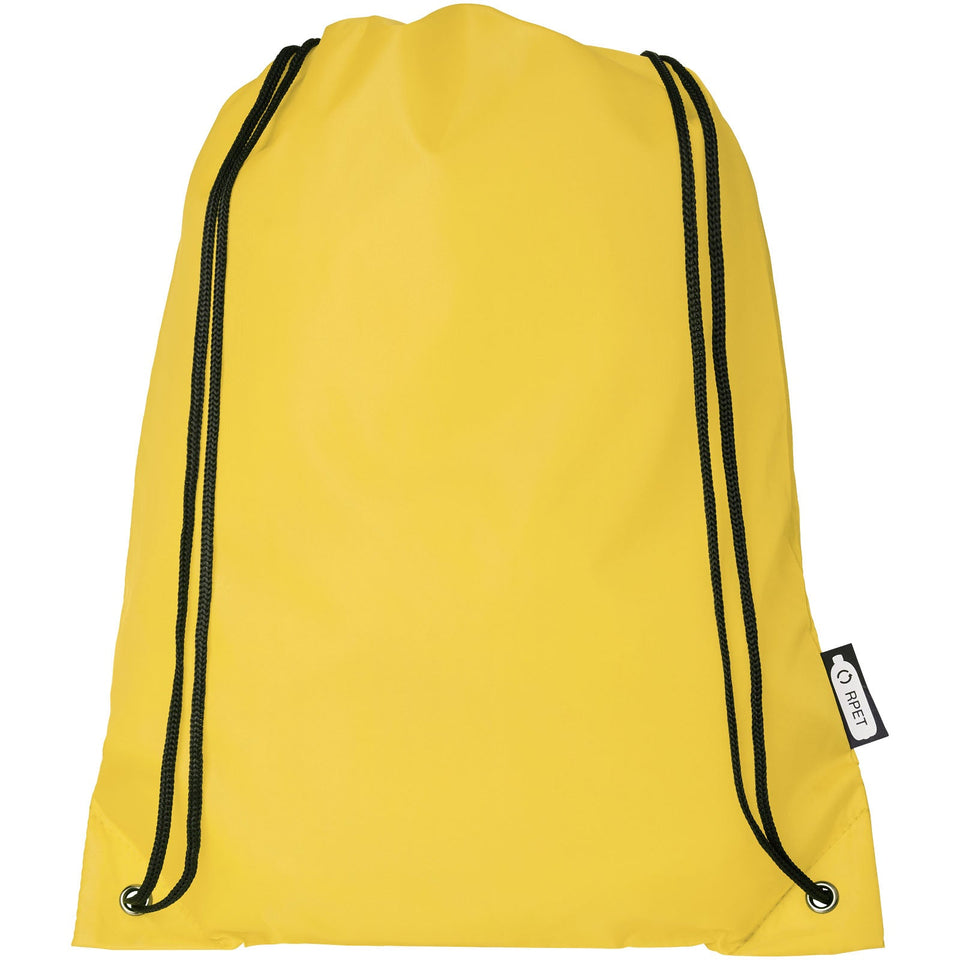 Zaino con cordoncino Oriole in PET riciclato - 5L personalizzato con logo - Pubblienne