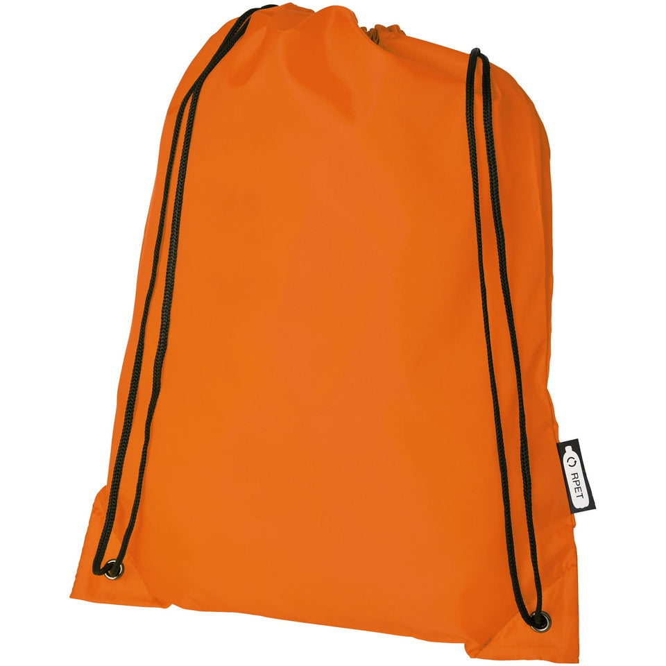 Zaino con cordoncino Oriole in PET riciclato - 5L personalizzato con logo - Pubblienne