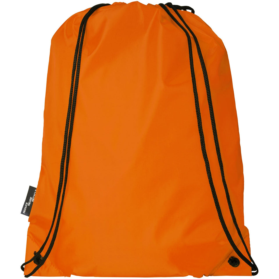 Zaino con cordoncino Oriole in PET riciclato - 5L personalizzato con logo - Pubblienne