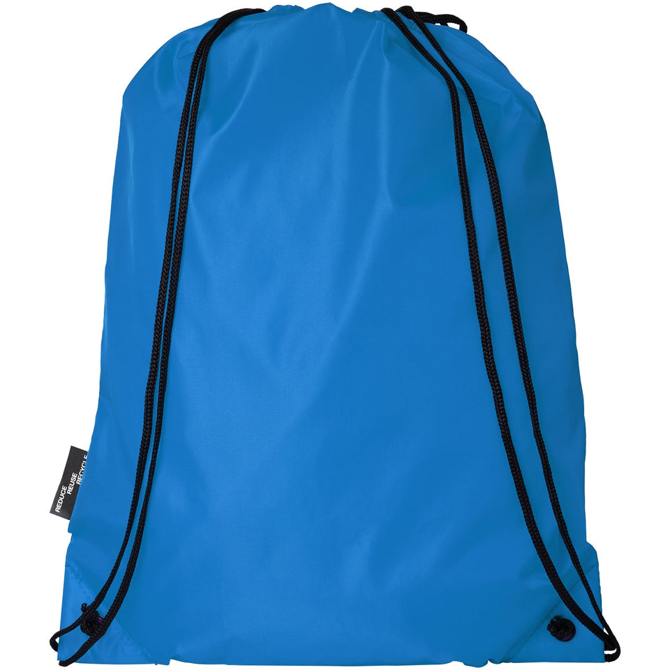 Zaino con cordoncino Oriole in PET riciclato - 5L personalizzato con logo - Pubblienne