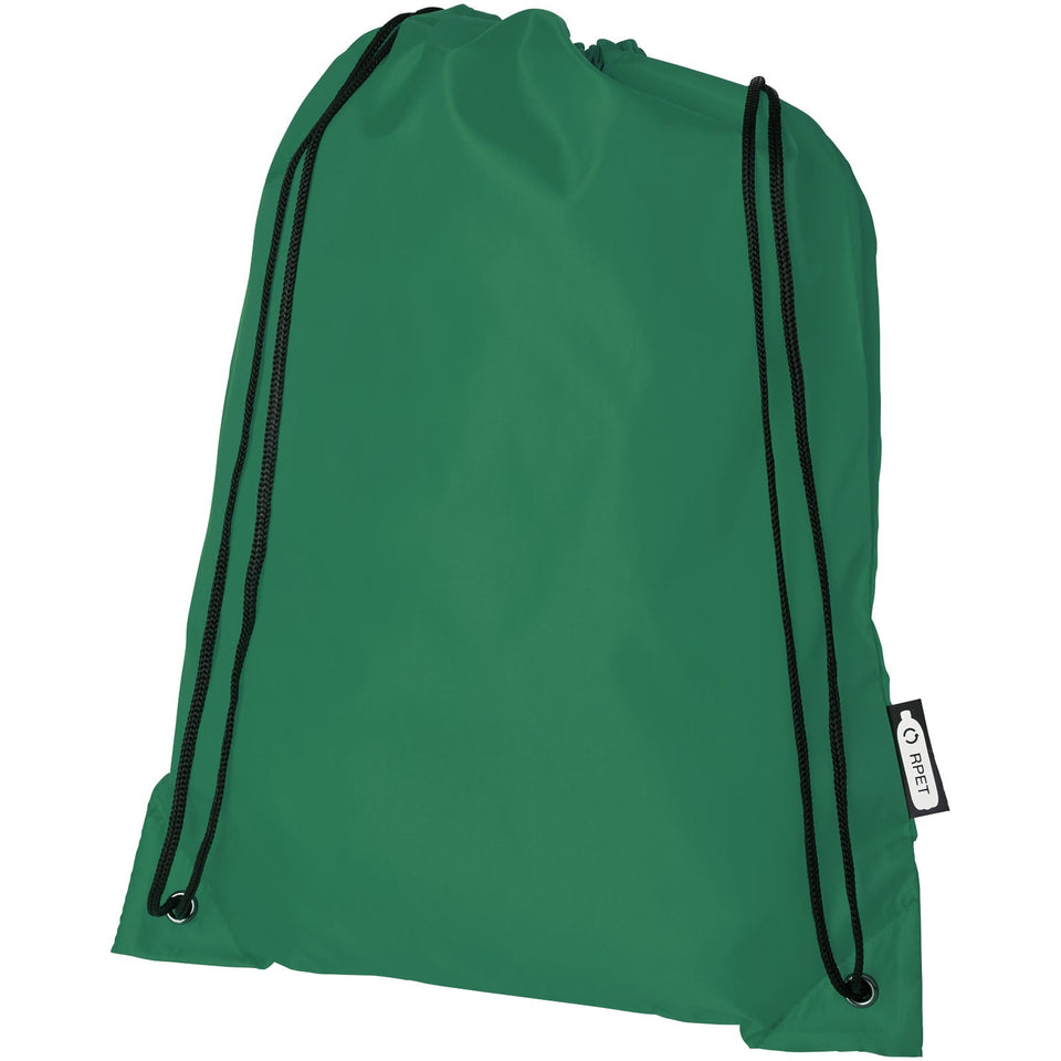 Zaino con cordoncino Oriole in PET riciclato - 5L personalizzato con logo - Pubblienne