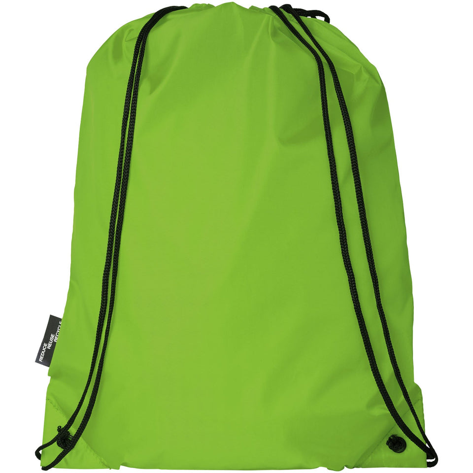 Zaino con cordoncino Oriole in PET riciclato - 5L personalizzato con logo - Pubblienne