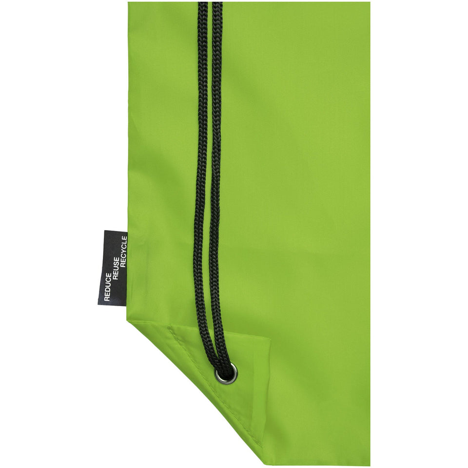 Zaino con cordoncino Oriole in PET riciclato - 5L personalizzato con logo - Pubblienne