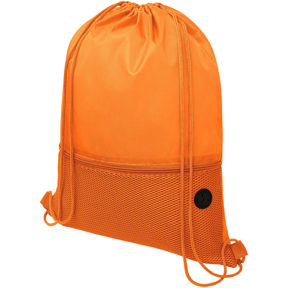 Zaino Oriole in mesh con cordoncino - 5L personalizzato con logo - Pubblienne