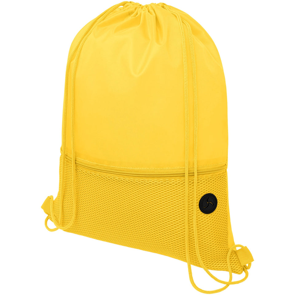Zaino Oriole in mesh con cordoncino - 5L personalizzato con logo - Pubblienne