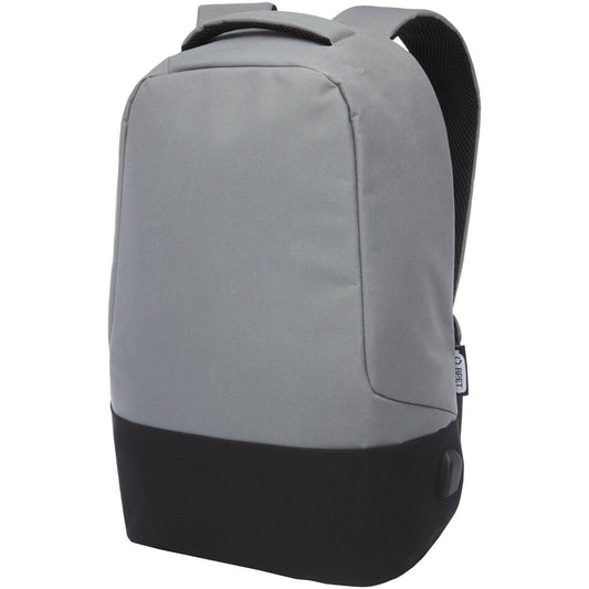 Zaino antifurto in RPET certificato GRS Cover - 18L personalizzato con logo - Pubblienne