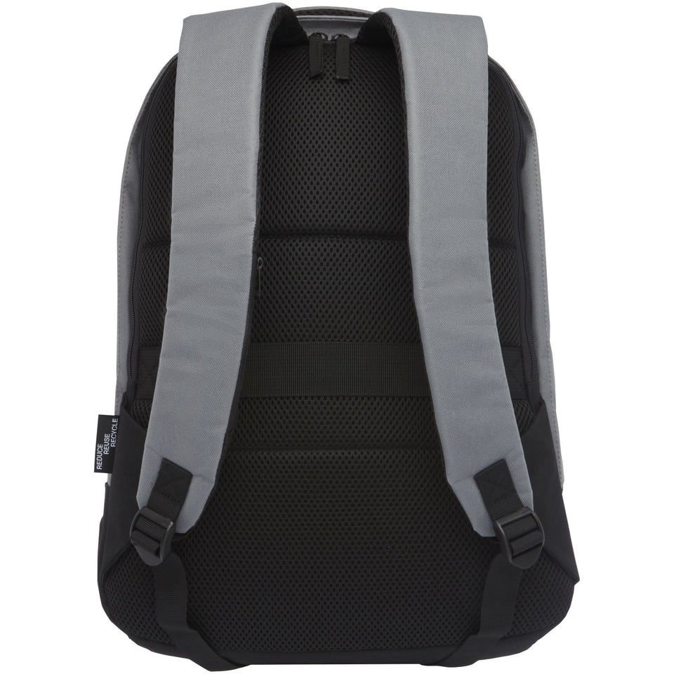 Zaino antifurto in RPET certificato GRS Cover - 18L personalizzato con logo - Pubblienne