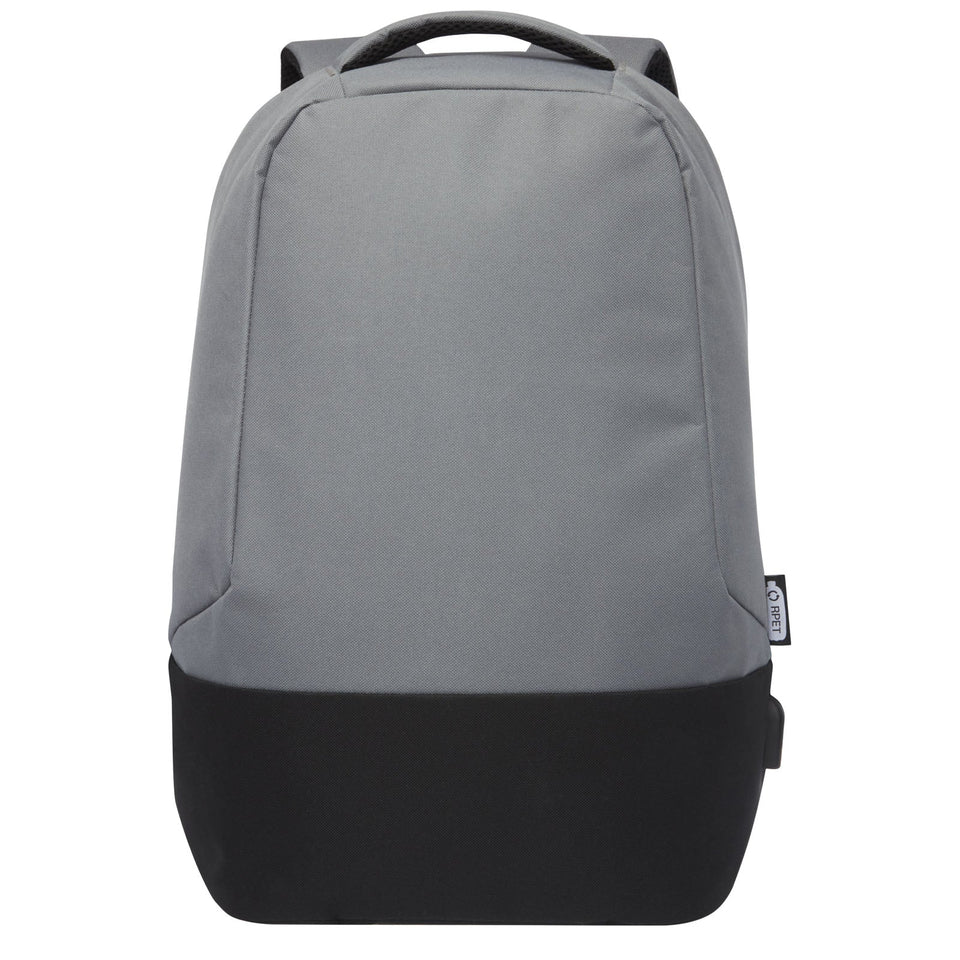 Zaino antifurto in RPET certificato GRS Cover - 18L personalizzato con logo - Pubblienne