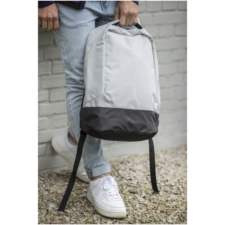 Zaino antifurto in RPET certificato GRS Cover - 18L personalizzato con logo - Pubblienne