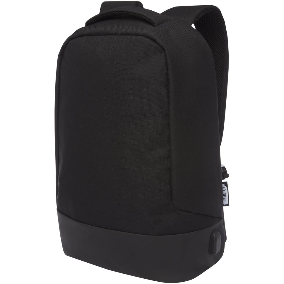 Zaino antifurto in RPET certificato GRS Cover - 18L personalizzato con logo - Pubblienne