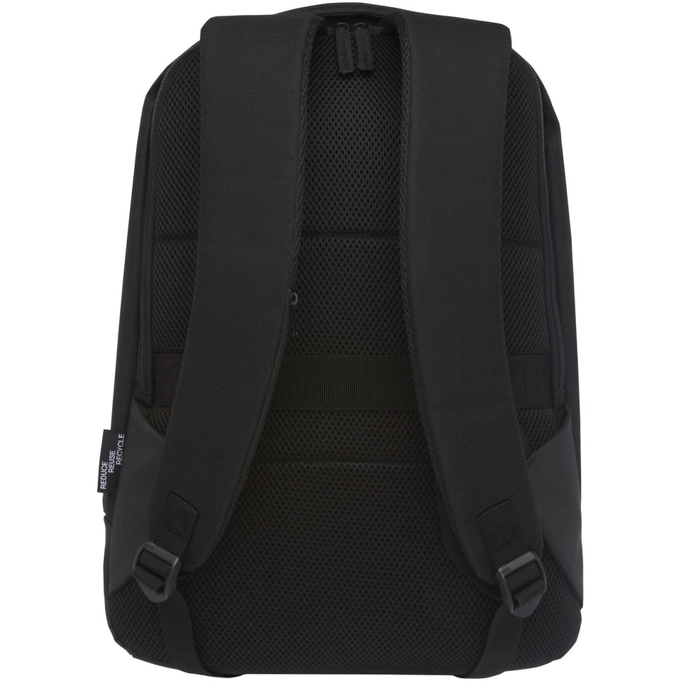 Zaino antifurto in RPET certificato GRS Cover - 18L personalizzato con logo - Pubblienne