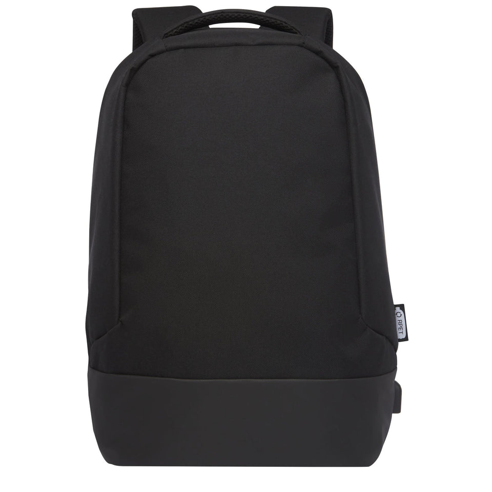 Zaino antifurto in RPET certificato GRS Cover - 18L personalizzato con logo - Pubblienne