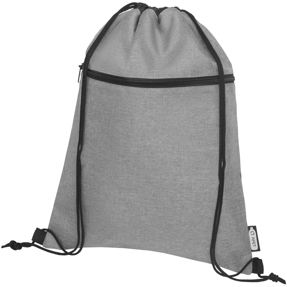 Zaino con cordoncino Ross in PET riciclato - 5L personalizzato con logo - Pubblienne