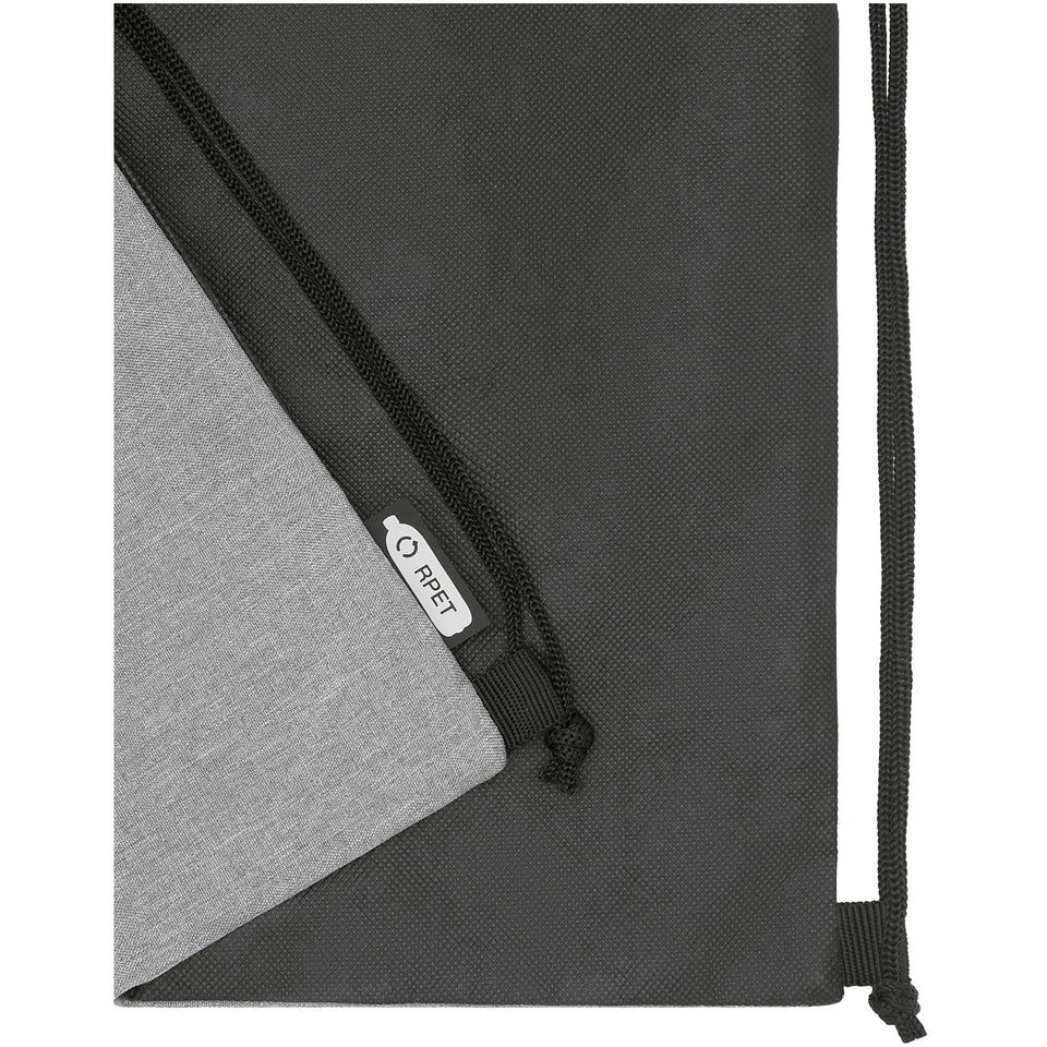 Zaino con cordoncino Ross in PET riciclato - 5L personalizzato con logo - Pubblienne