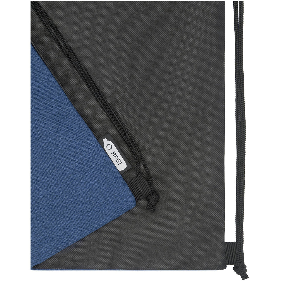 Zaino con cordoncino Ross in PET riciclato - 5L personalizzato con logo - Pubblienne