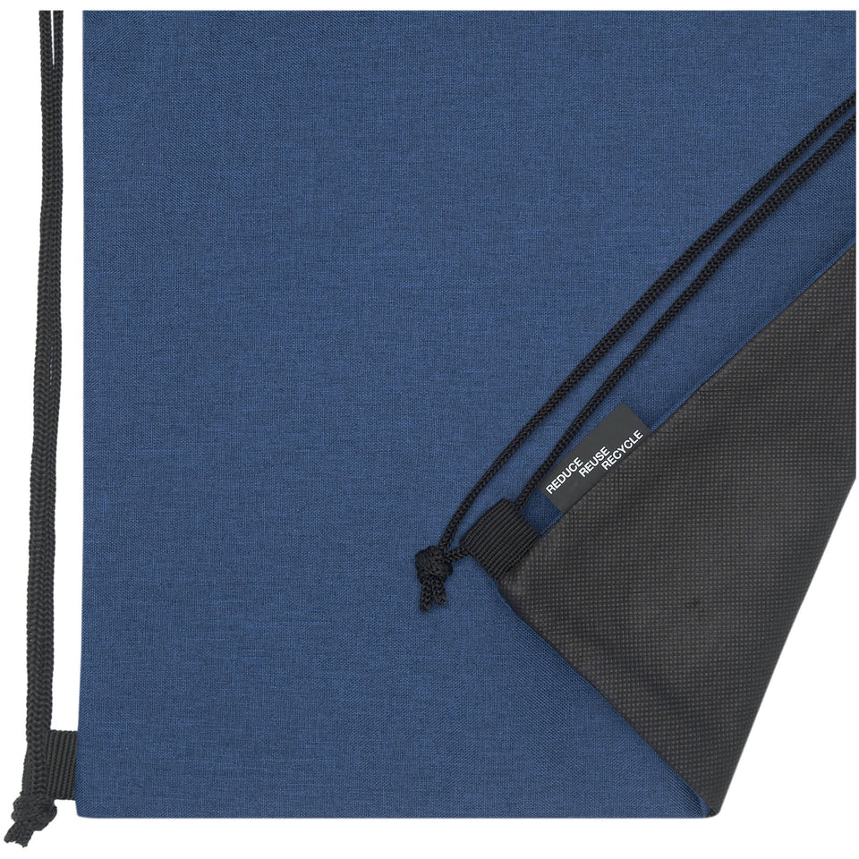 Zaino con cordoncino Ross in PET riciclato - 5L personalizzato con logo - Pubblienne