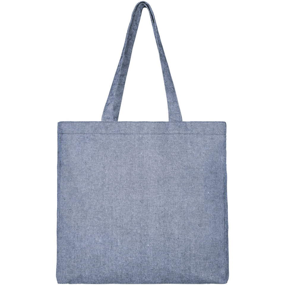 Tote bag con fondo ampio in tessuto riciclato 210 g/m² Pheebs - 13L personalizzato con logo - Pubblienne