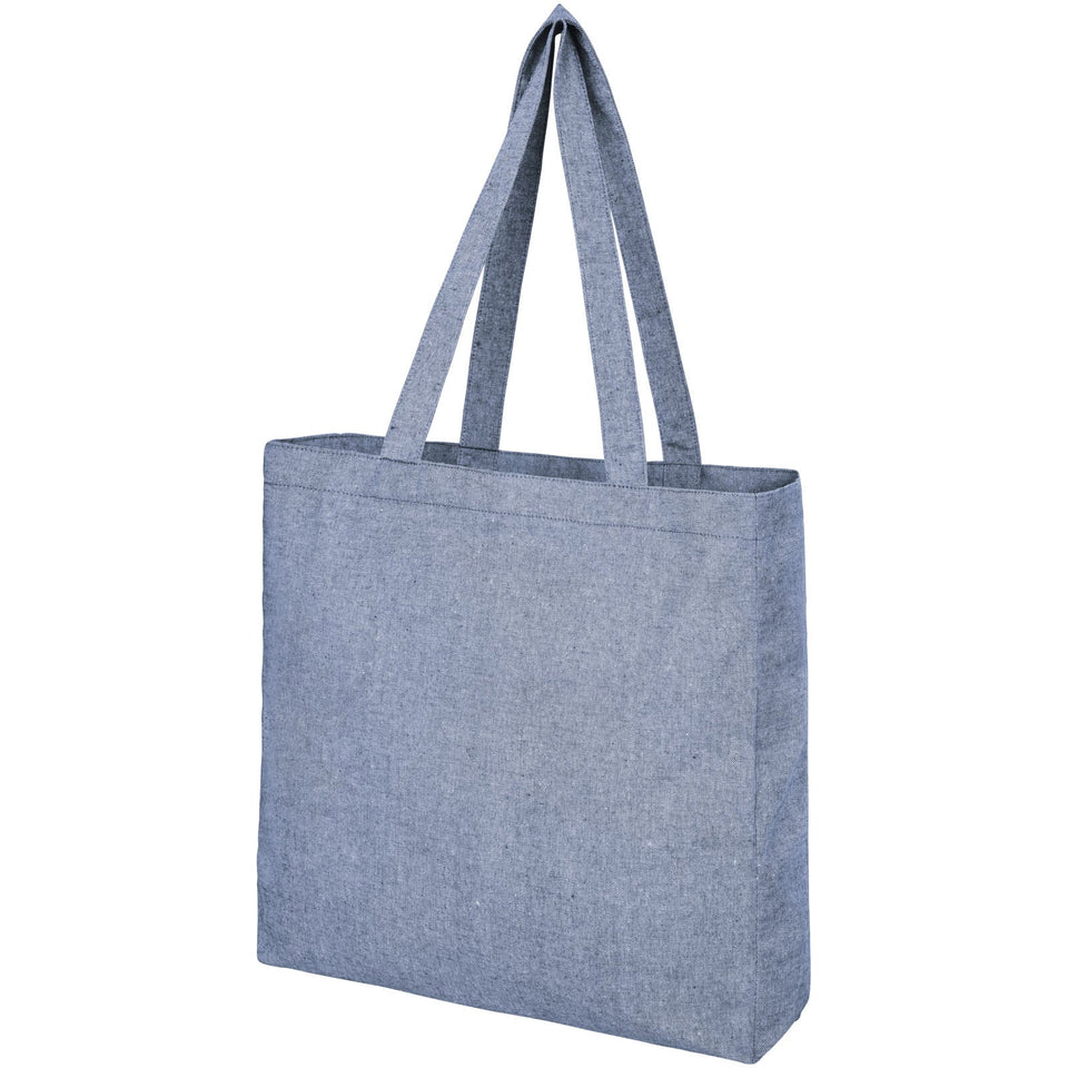 Tote bag con fondo ampio in tessuto riciclato 210 g/m² Pheebs - 13L personalizzato con logo - Pubblienne