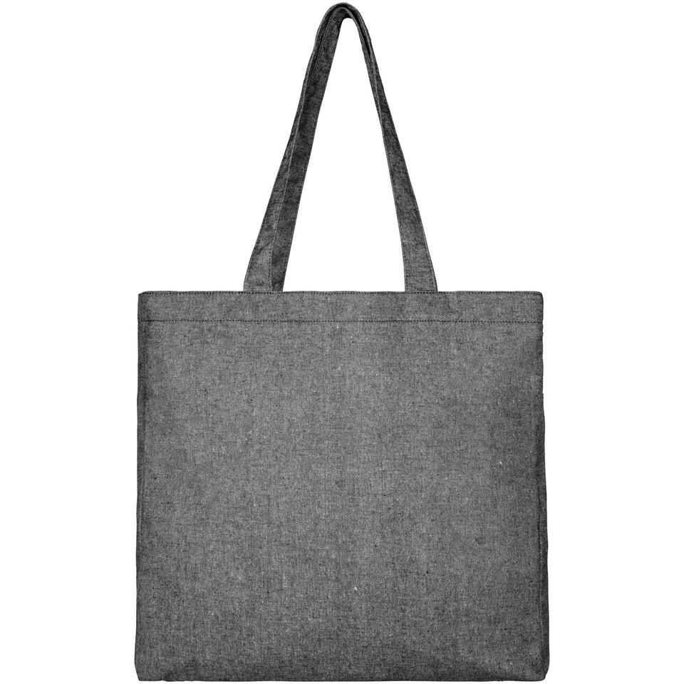 Tote bag con fondo ampio in tessuto riciclato 210 g/m² Pheebs - 13L personalizzato con logo - Pubblienne