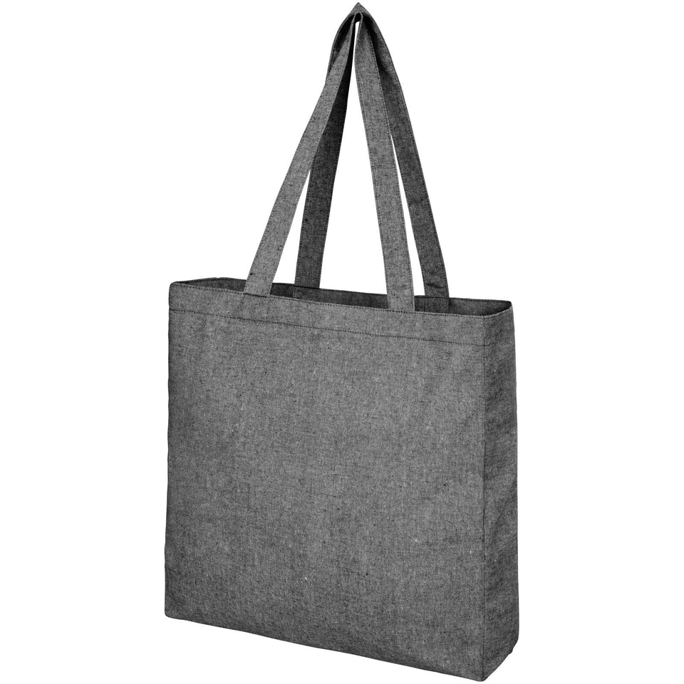 Tote bag con fondo ampio in tessuto riciclato 210 g/m² Pheebs - 13L personalizzato con logo - Pubblienne