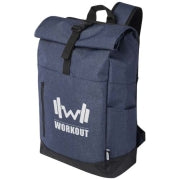 Zaino roll-up certificato GRS per portatile da 15,6" Hoss - 12L personalizzato con logo - Pubblienne