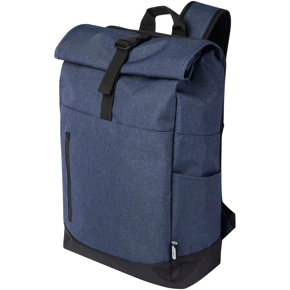 Zaino roll-up certificato GRS per portatile da 15,6" Libra - 12L personalizzato con logo - Pubblienne