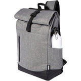Zaino roll-up certificato GRS per portatile da 15,6" Libra - 12L personalizzato con logo - Pubblienne