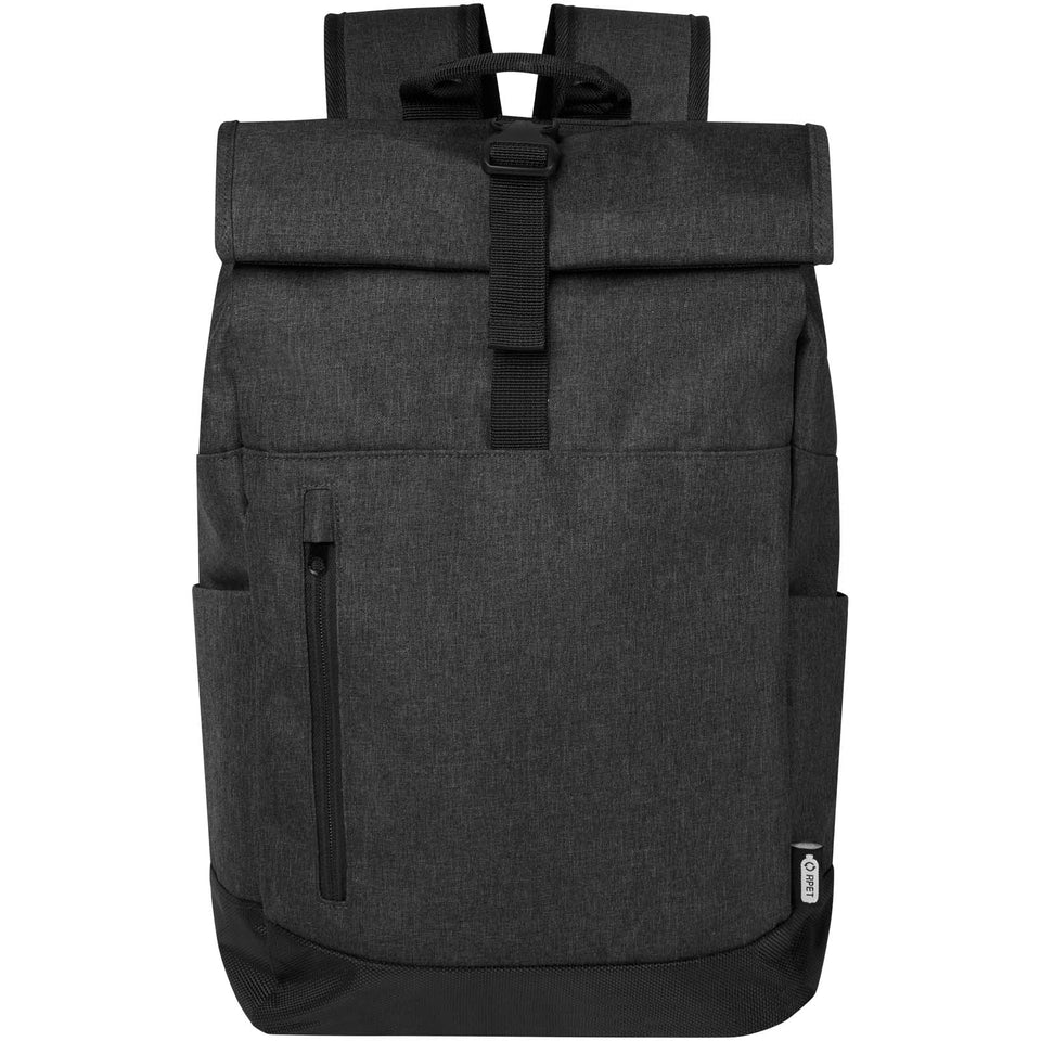 Zaino roll-up certificato GRS per portatile da 15,6" Libra - 12L personalizzato con logo - Pubblienne