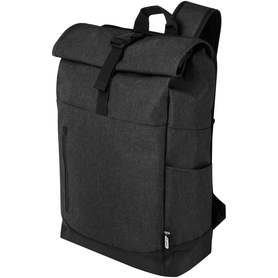 Zaino roll-up certificato GRS per portatile da 15,6" Libra - 12L personalizzato con logo - Pubblienne