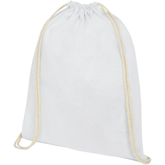 Zaino con cordoncino Oregon in cotone da 140 g/m² - 5L personalizzato con logo - Pubblienne