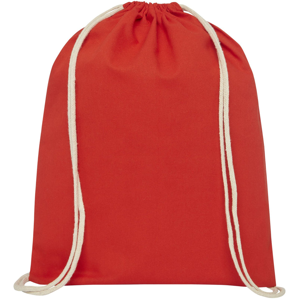 Zaino con cordoncino Oregon in cotone da 140 g/m² - 5L personalizzato con logo - Pubblienne