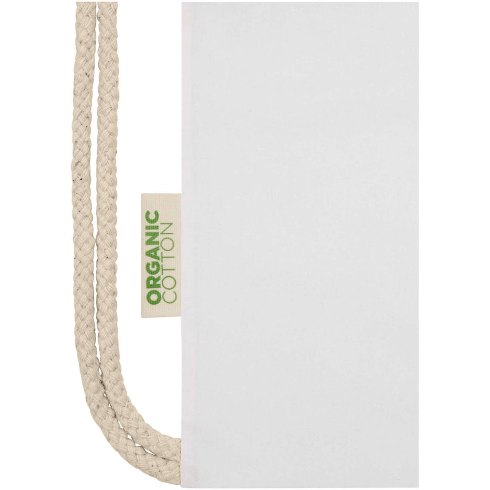 Zaino con cordoncino Orissa da 140 g/m² in cotone organico - 5L personalizzato con logo - Pubblienne