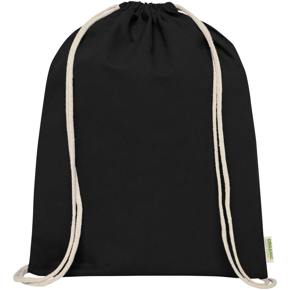 Zaino con cordoncino Orissa da 140 g/m² in cotone organico - 5L personalizzato con logo - Pubblienne