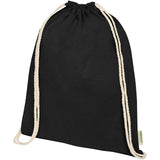 Zaino con cordoncino Orissa da 140 g/m² in cotone organico - 5L personalizzato con logo - Pubblienne