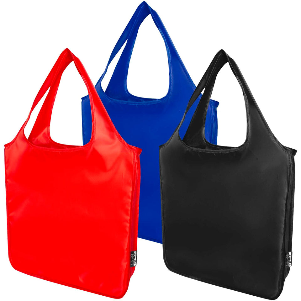 Tote bag pieghevole grande Ash in PET riciclato - 14L personalizzato con logo - Pubblienne