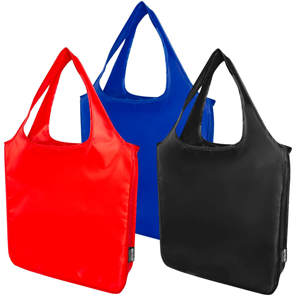 Tote bag pieghevole grande Ash in PET riciclato - 14L personalizzato con logo - Pubblienne