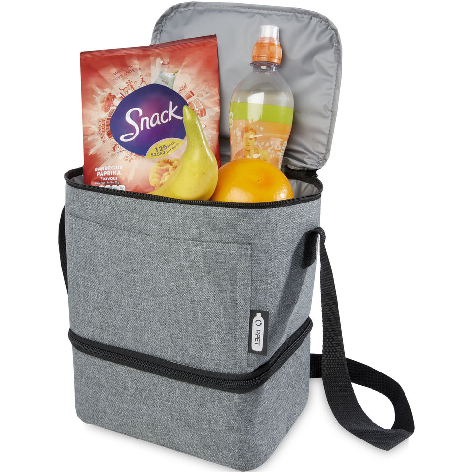 Borsa frigo portapranzo Tundra per 9 lattine in PET riciclato certificato GRS - 9L personalizzato con logo - Pubblienne