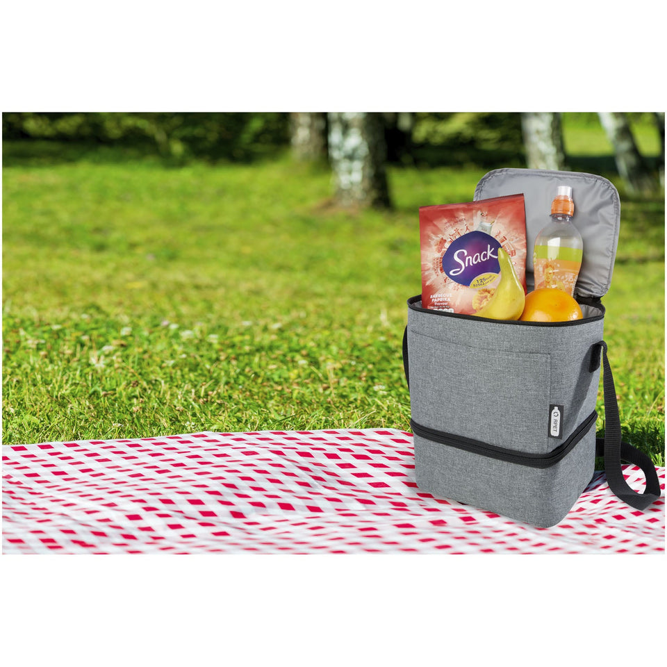 Borsa frigo portapranzo Tundra per 9 lattine in PET riciclato certificato GRS - 9L personalizzato con logo - Pubblienne
